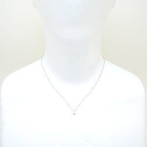 Tiffany Solitaire Necklace Diamond Platinum